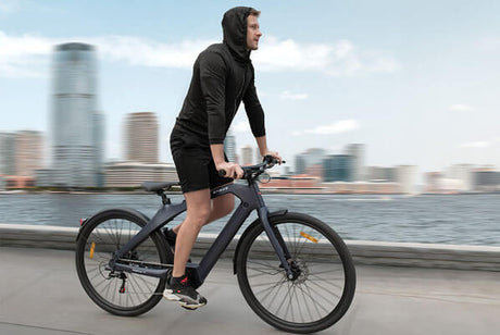 a man riding a high torque e bike ENGWE MapFour N1 Pro