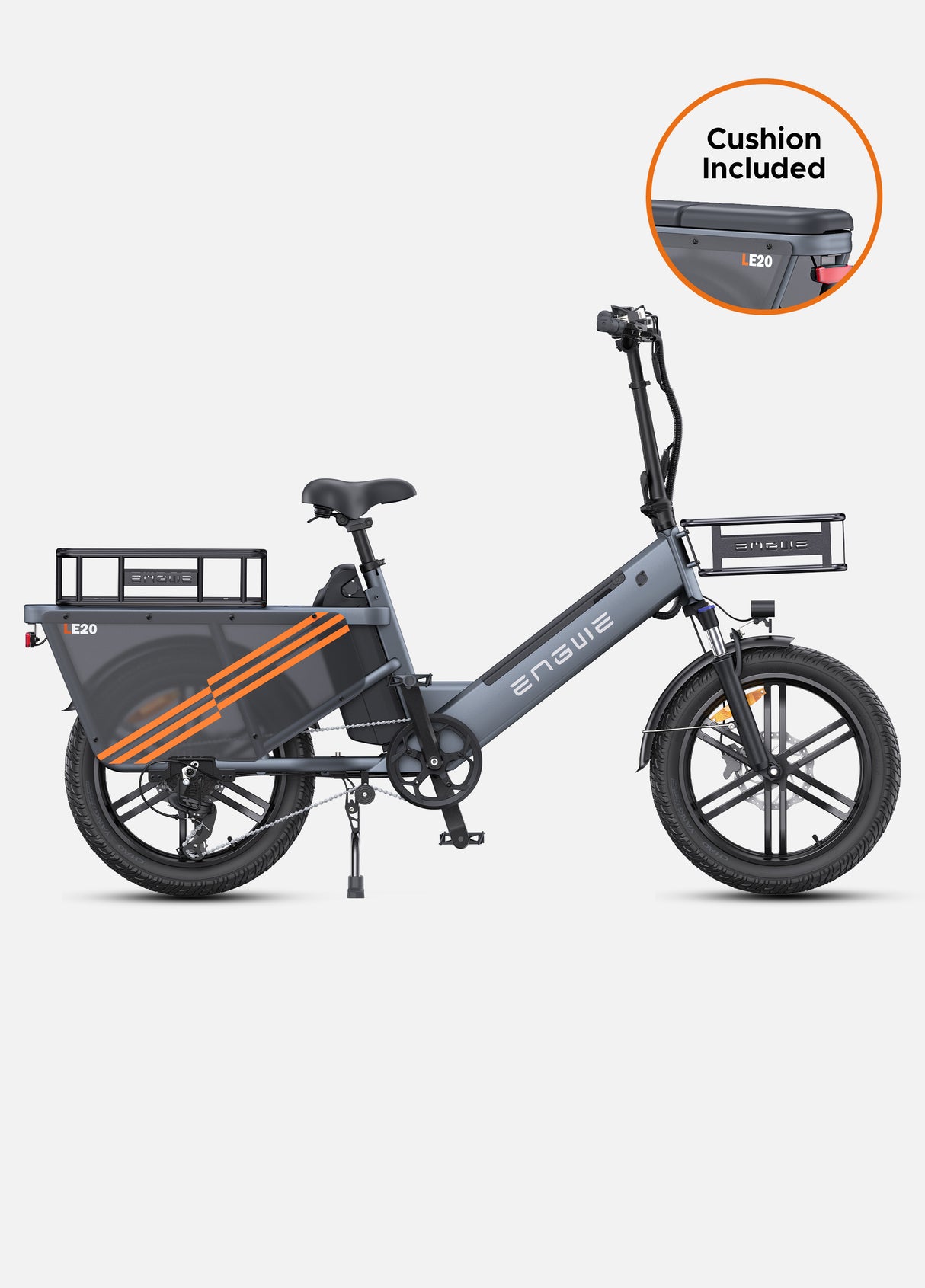 cushion is included except the transport e bike engwe le20