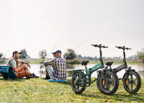 what is an ebike - 2 men sits near engwe engine pro 2.0 e bike 