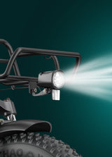 bright headlight of engwe l20 boost electric bike